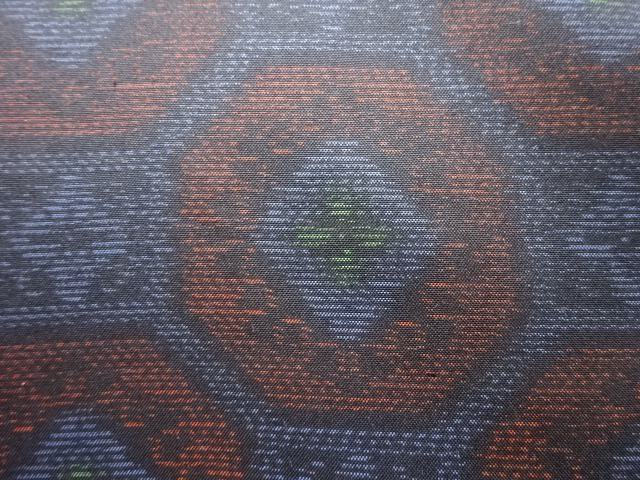 JAPANESE KIMONO / ANTIQUE KIMONO / SILK / DORO OSHIMA TSUMUGI / WOVEN KIKKO WITH FLOWER